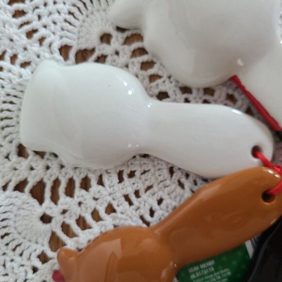 Sleigh Bell Bistro Porcelain Holiday Measuring Spoons Very Merry HL9173119 NWT - Picture 14 of 16